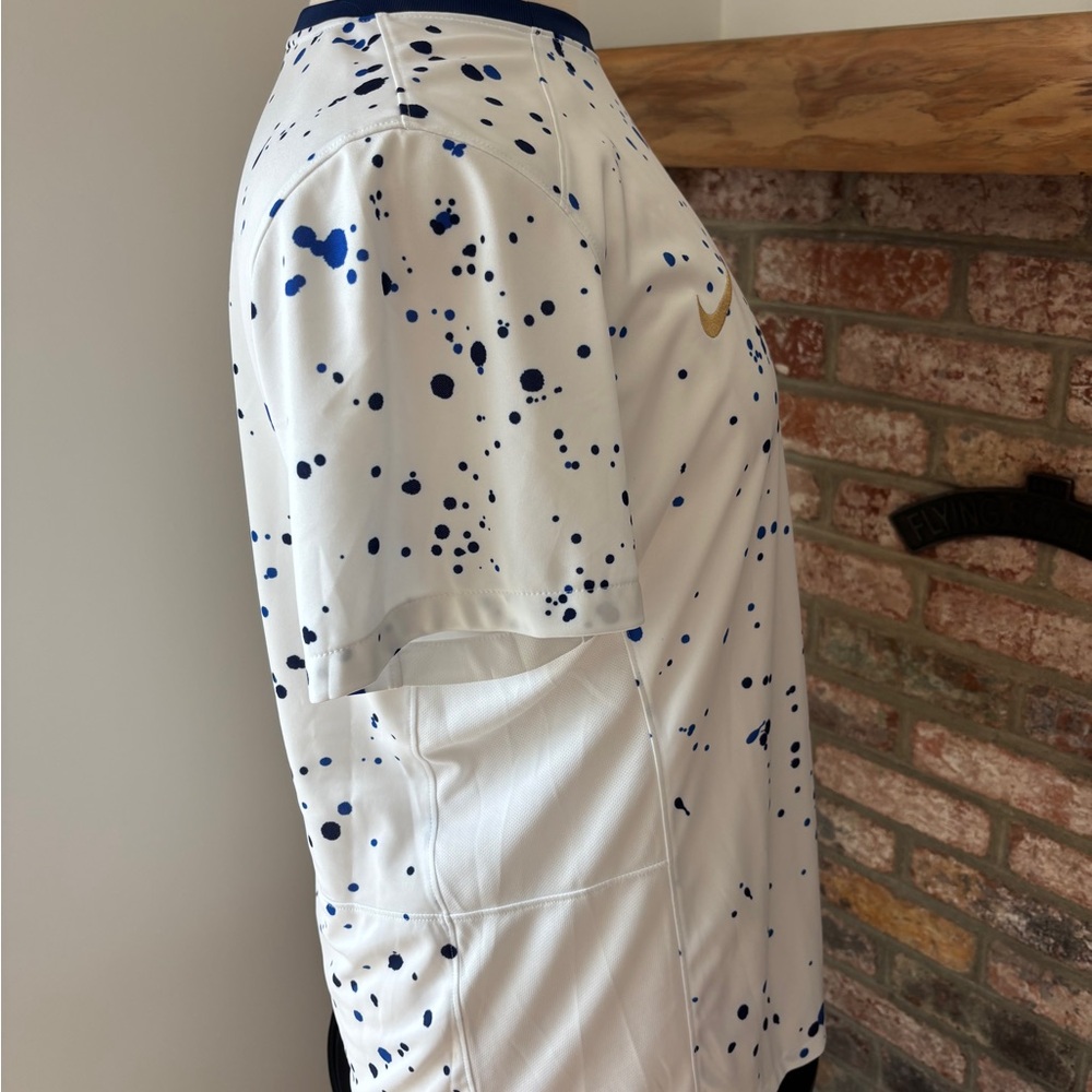 Nike USA White and Blue Speckle Jersey - Picture 4 of 5